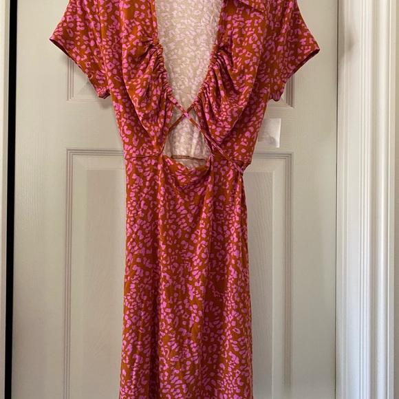 Free People Women’s Marsaille Cut Out Short Sress Short Sleeve New - Picture 13 of 14